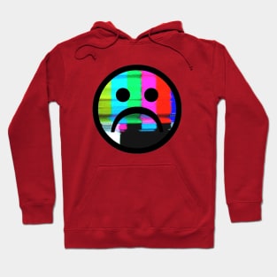 Sad Glitch Face Hoodie